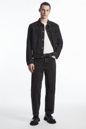 COS Dome Jeans - Droit/Ankle Length Noir | 507284-OJU