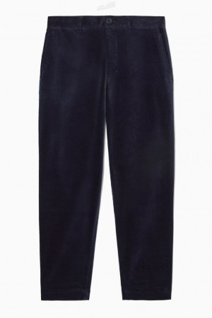 COS Droit-Leg Coton-Moleskin Trousers Noir | 980642-DVR