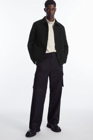 COS Larges-Leg Cargo Trousers Noir | 264018-JLZ