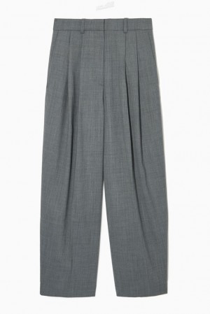 COS Larges-Leg Tailored Laine-Blend Trousers Grise | 310946-PGI