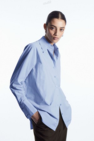 COS Oversized Tailored Shirt Blanche | 675034-WGS