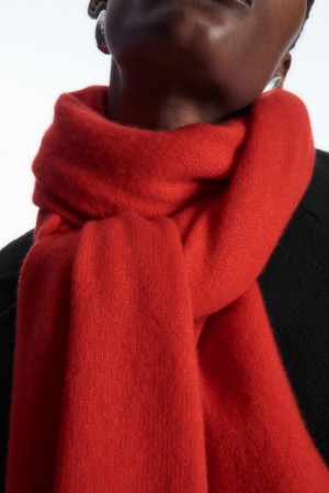 COS Pure Cashmere Scarf Noir | 394517-YHI