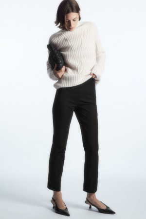 COS Slim-Fit Tailored Pants Noir | 170894-EUF