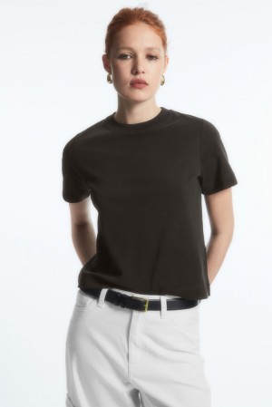 COS The Clean Cut T-Shirt Blanche | 391608-MNY