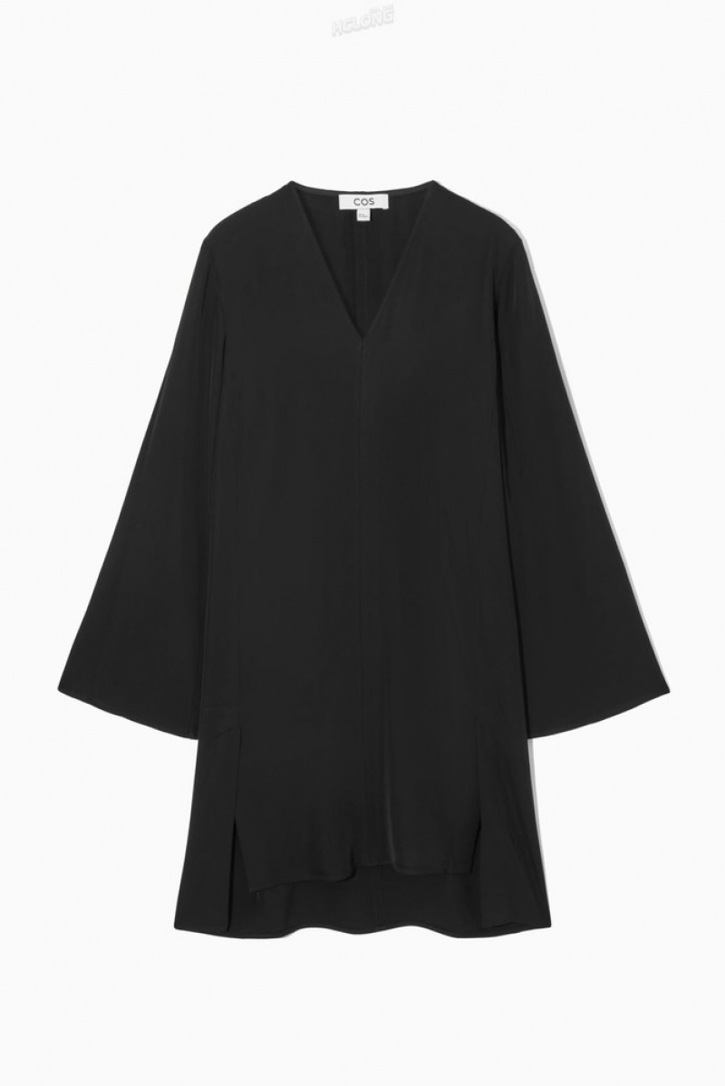 COS Asymmetric Tunic Robe Noir | 152987-NQV