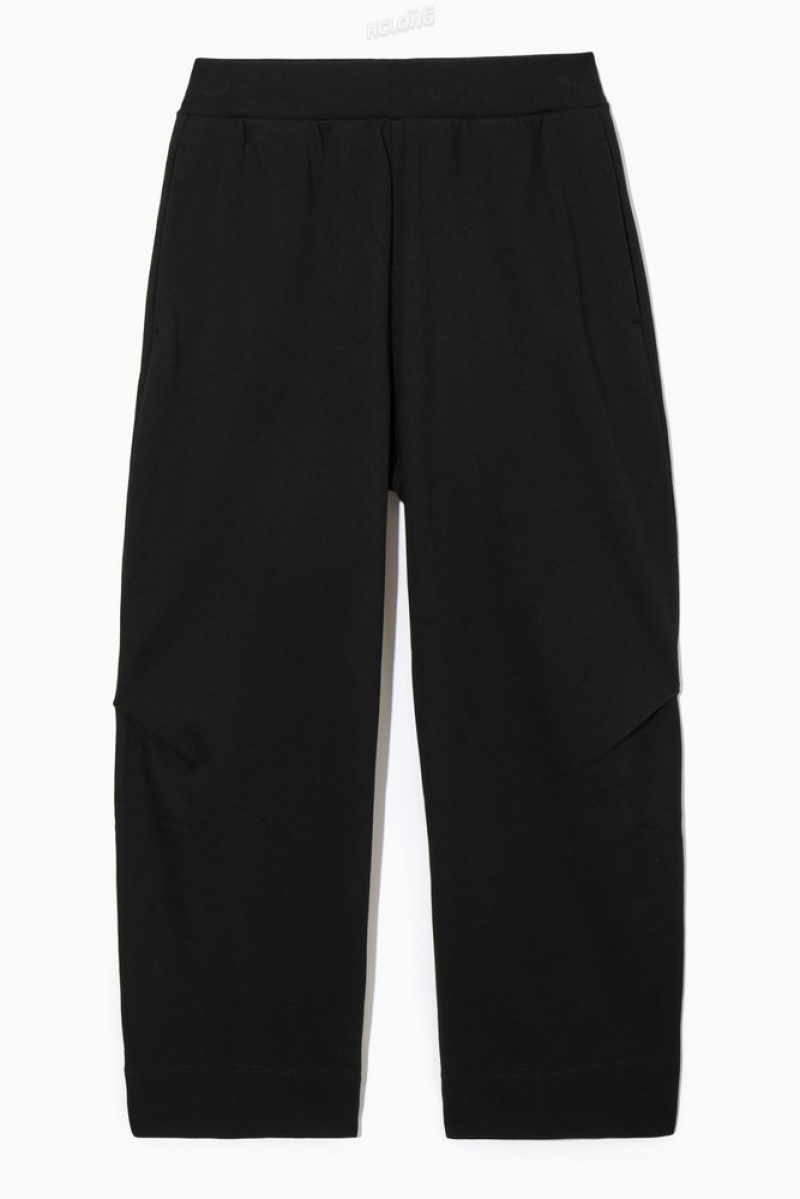 COS Barrel-Leg Joggers Noir | 405971-ZPV