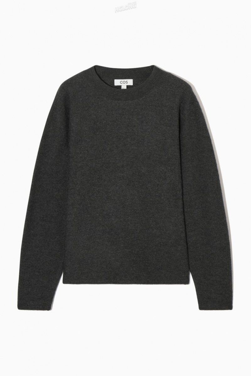 COS Boiled Merino Laine Jumper Noir | 549187-SOY