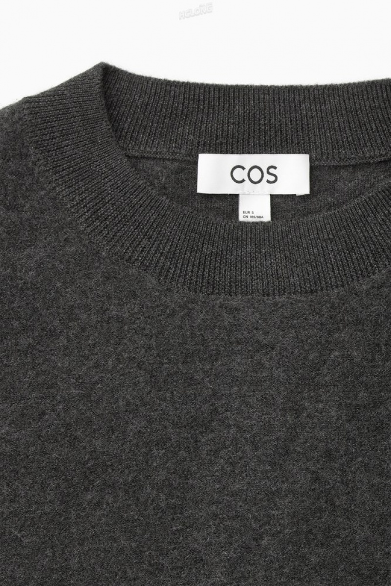 COS Boiled Merino Laine Jumper Noir | 549187-SOY