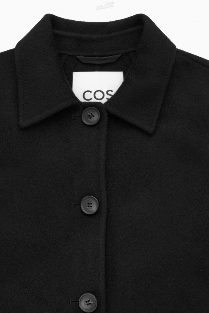 COS Boxy Double-Faced Laine Jacket Noir | 965471-YKL