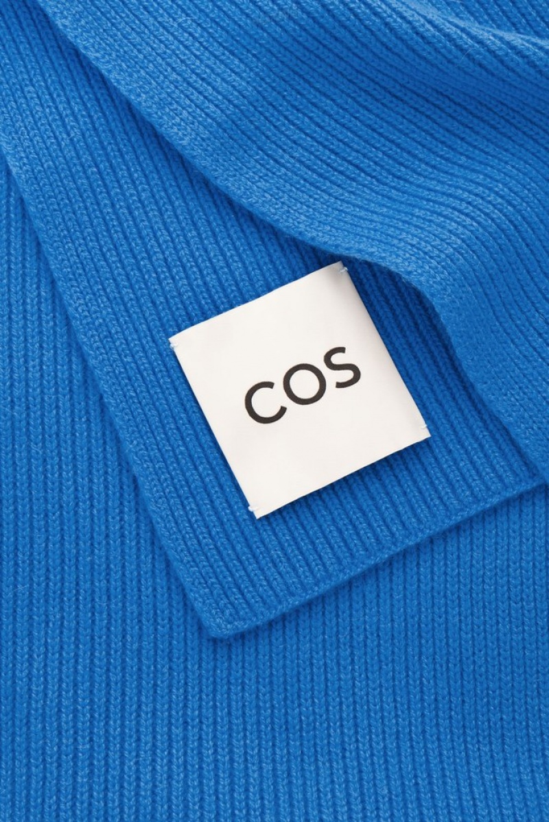 COS Cashmere-Blend Scarf Noir | 023978-RCQ