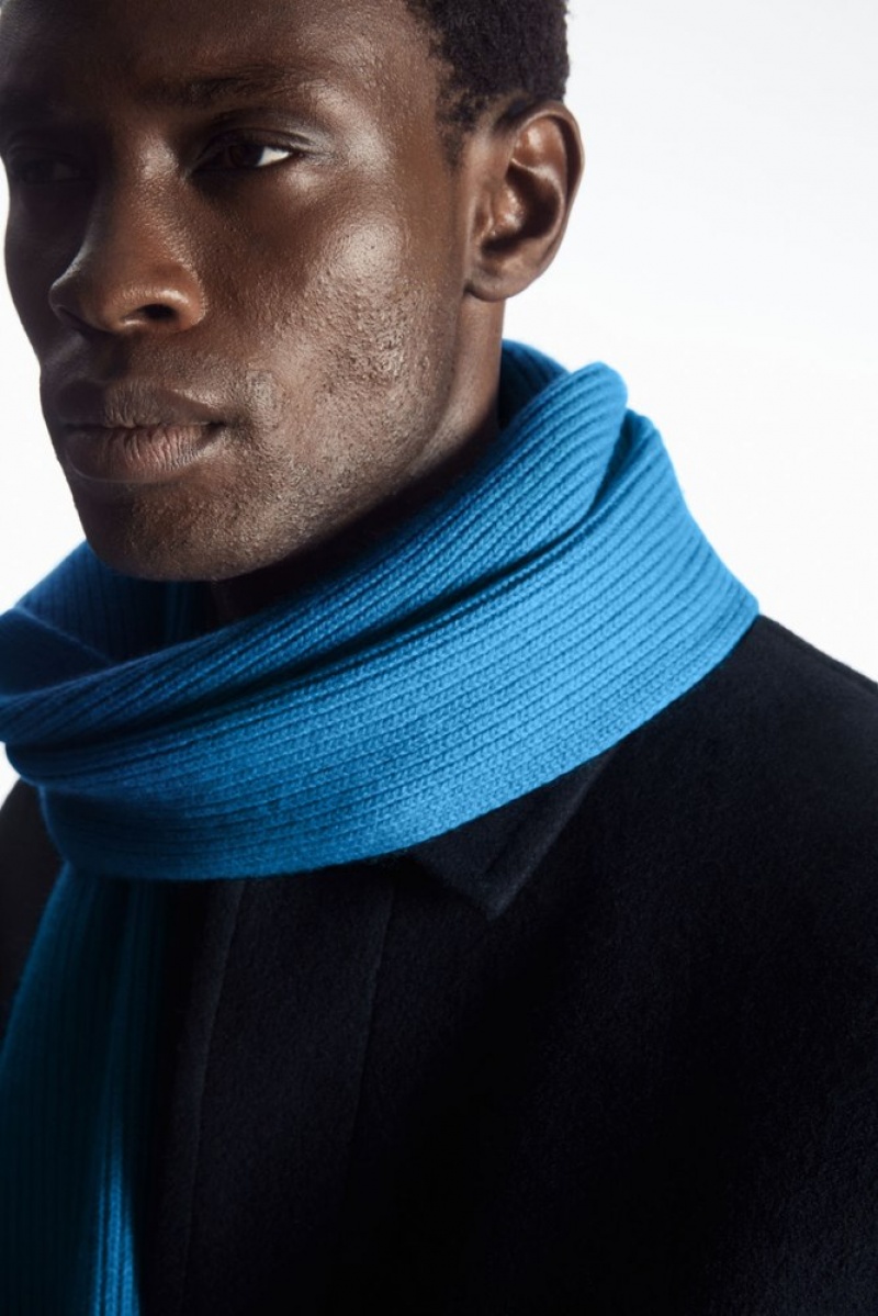 COS Cashmere-Blend Scarf Noir | 023978-RCQ