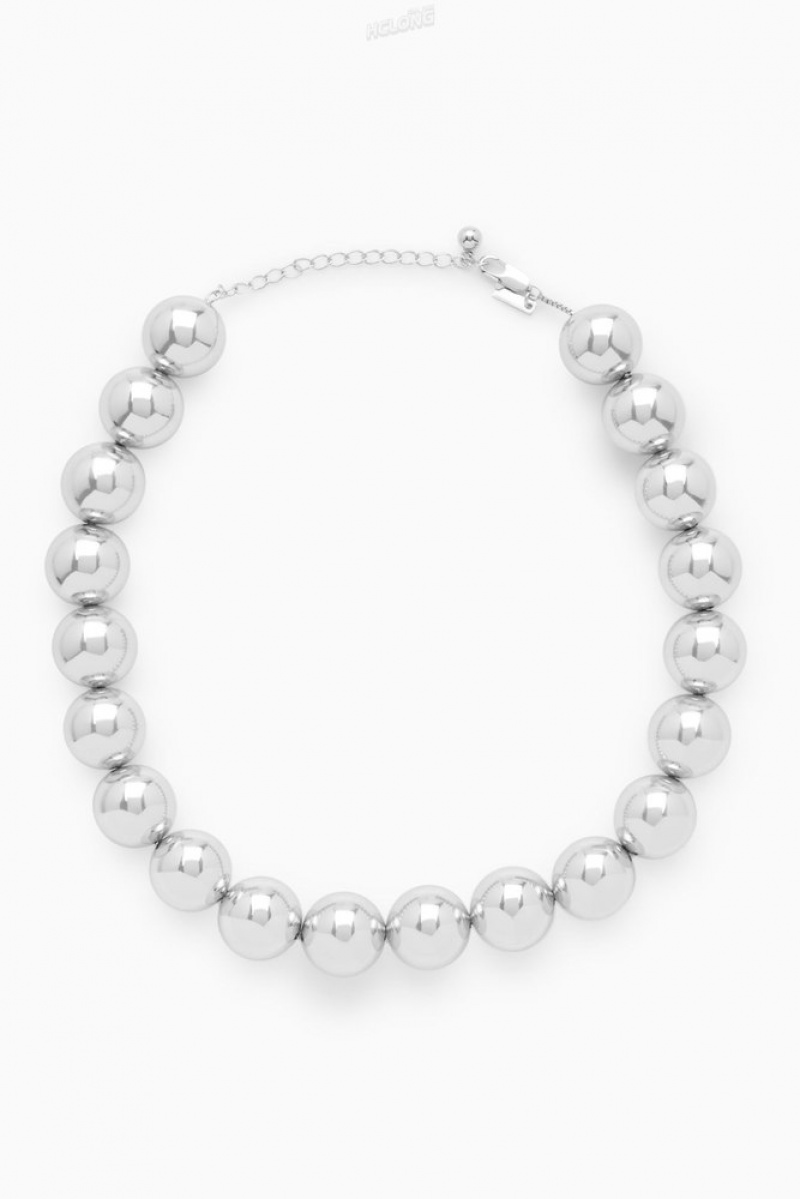 COS Chunky Beaded Necklace Doré | 341679-TVA