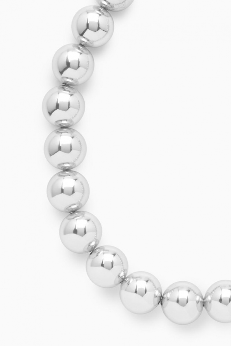 COS Chunky Beaded Necklace Doré | 341679-TVA