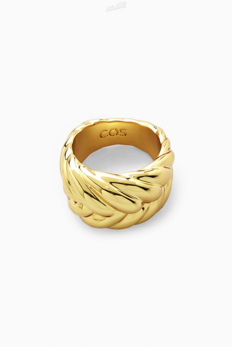 COS Chunky Plait Ring Doré | 579302-RLD