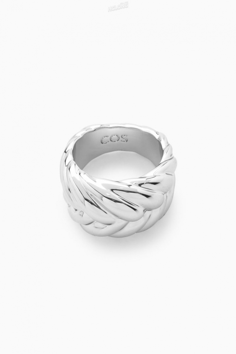 COS Chunky Plait Ring Doré | 813742-HNV