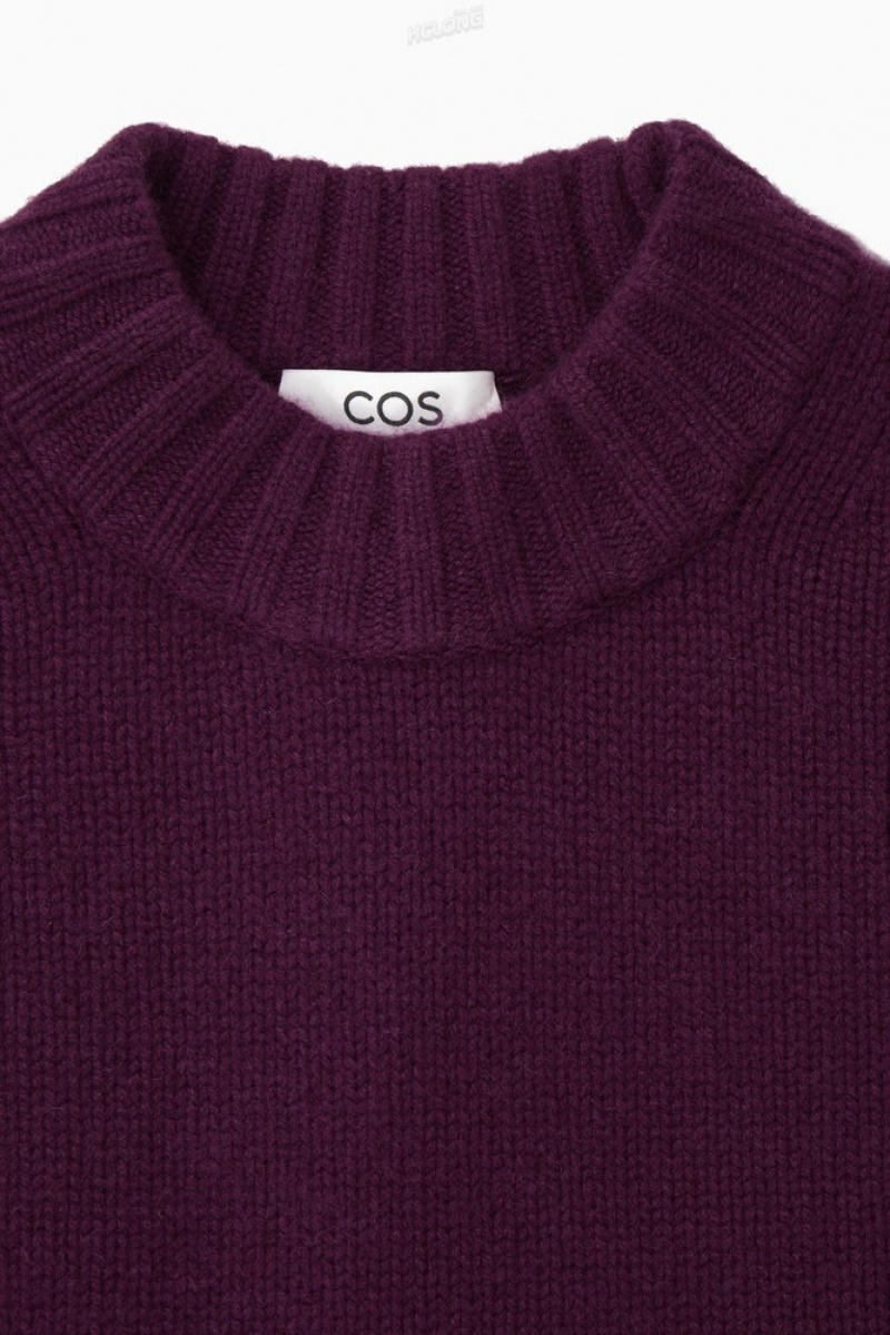 COS Chunky Pure Cashmere Crew-Neck Pull Orange | 130478-KYP