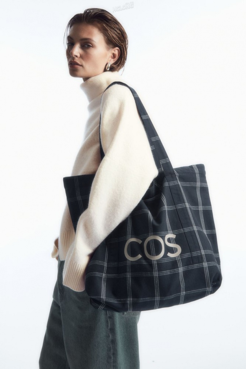 COS Cos Utility Tote - Tela Grise Foncé | 310549-FYA