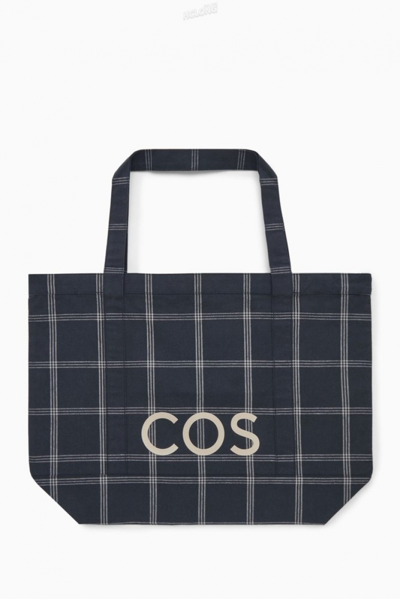 COS Cos Utility Tote - Tela Grise Foncé | 310549-FYA