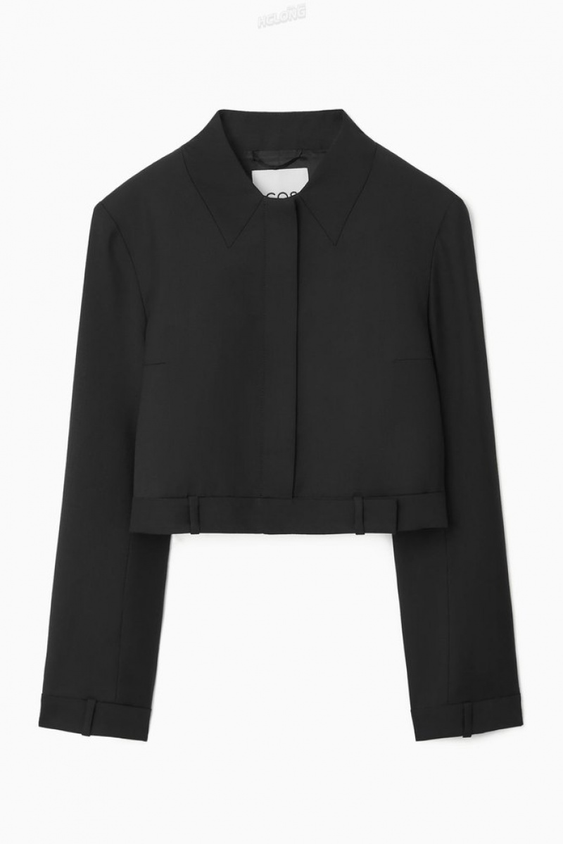 COS Deconstructed Tailored Jacket Noir | 965238-UCI