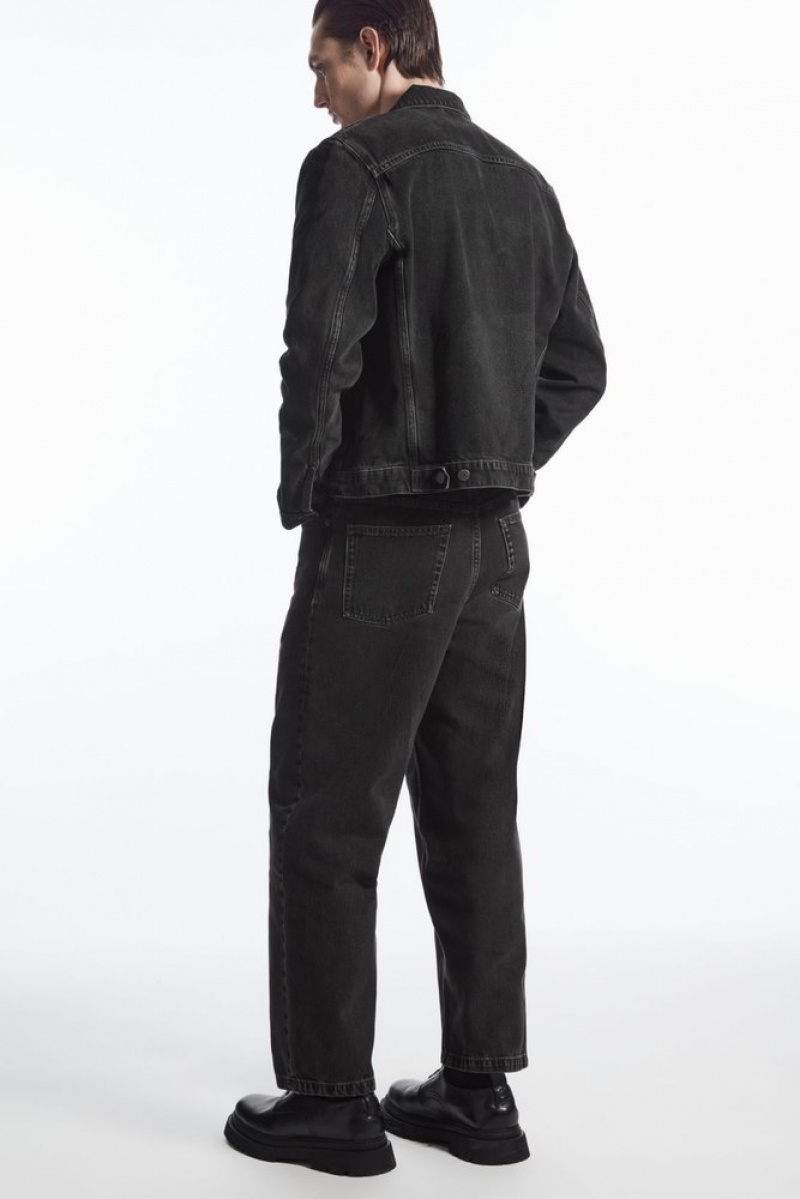 COS Dome Jeans - Droit/Ankle Length Noir | 507284-OJU