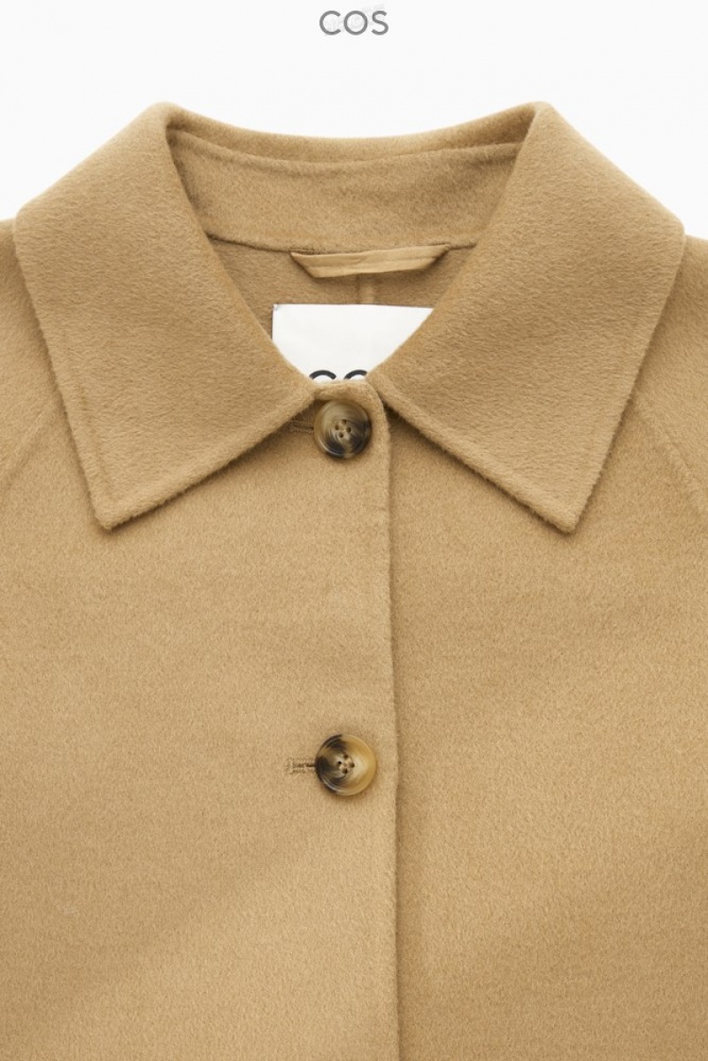 COS Double-Faced Laine Jacket Beige | 108279-IYQ