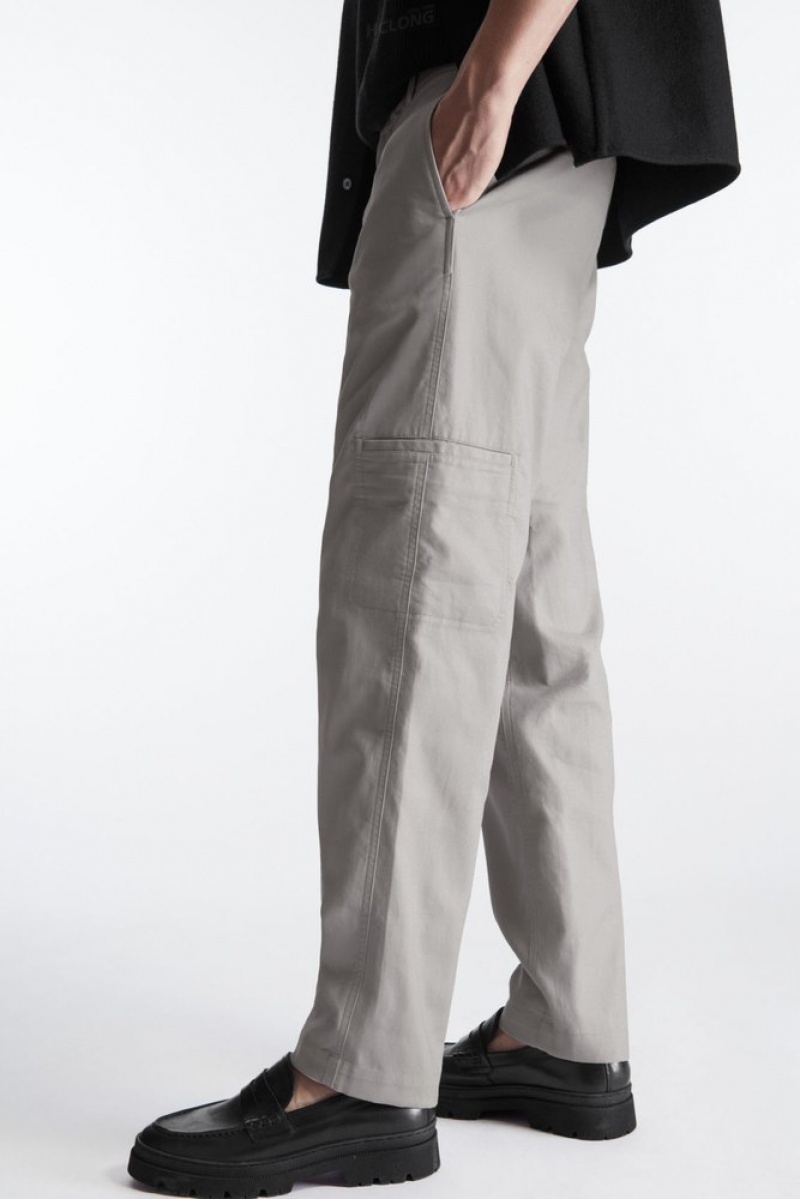 COS Droit-Leg Utility Pants Stone | 403958-WIG