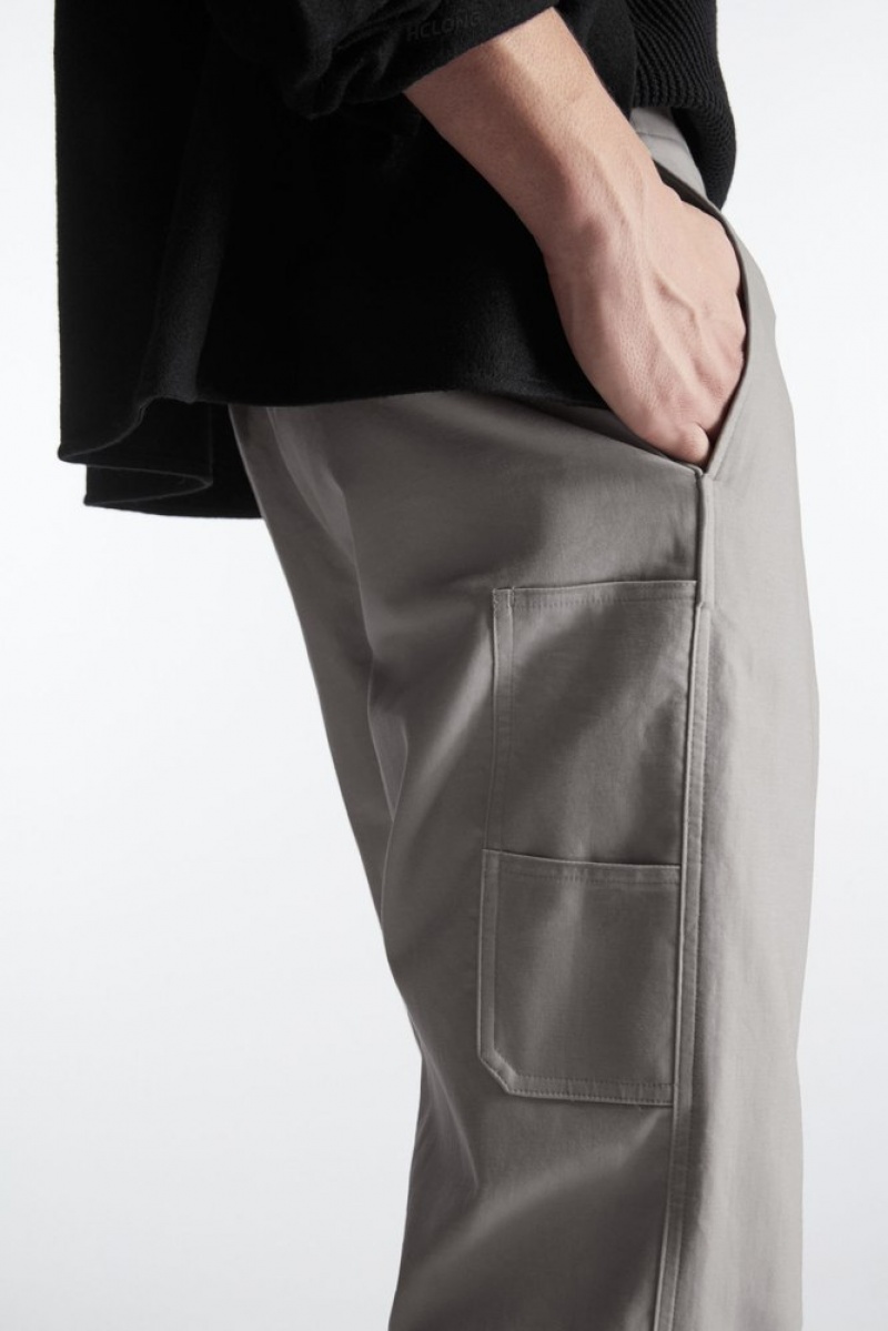 COS Droit-Leg Utility Pants Stone | 403958-WIG