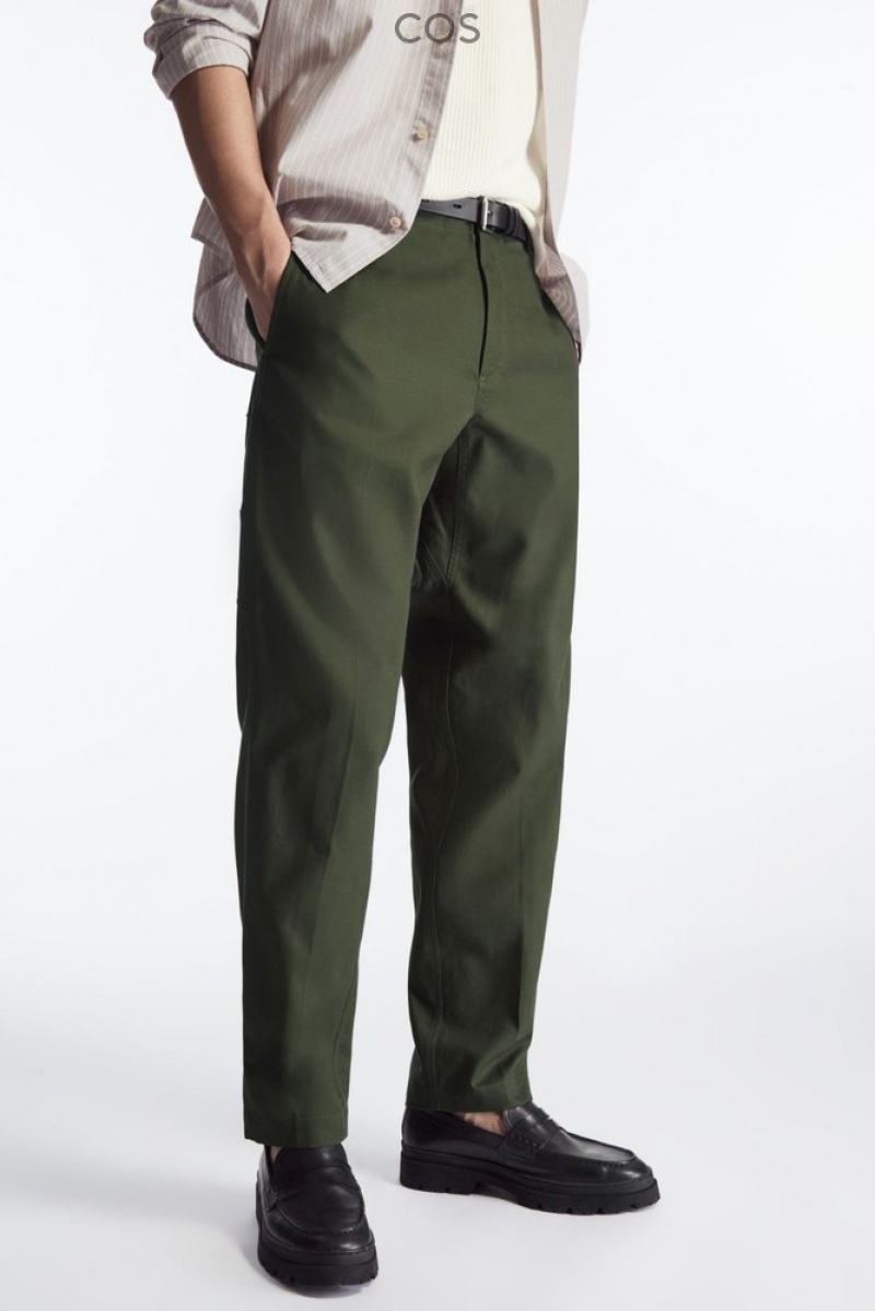 COS Droit-Leg Utility Trousers Stone | 154976-BKW