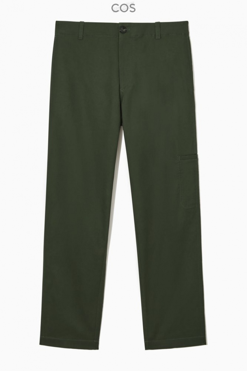 COS Droit-Leg Utility Trousers Stone | 154976-BKW