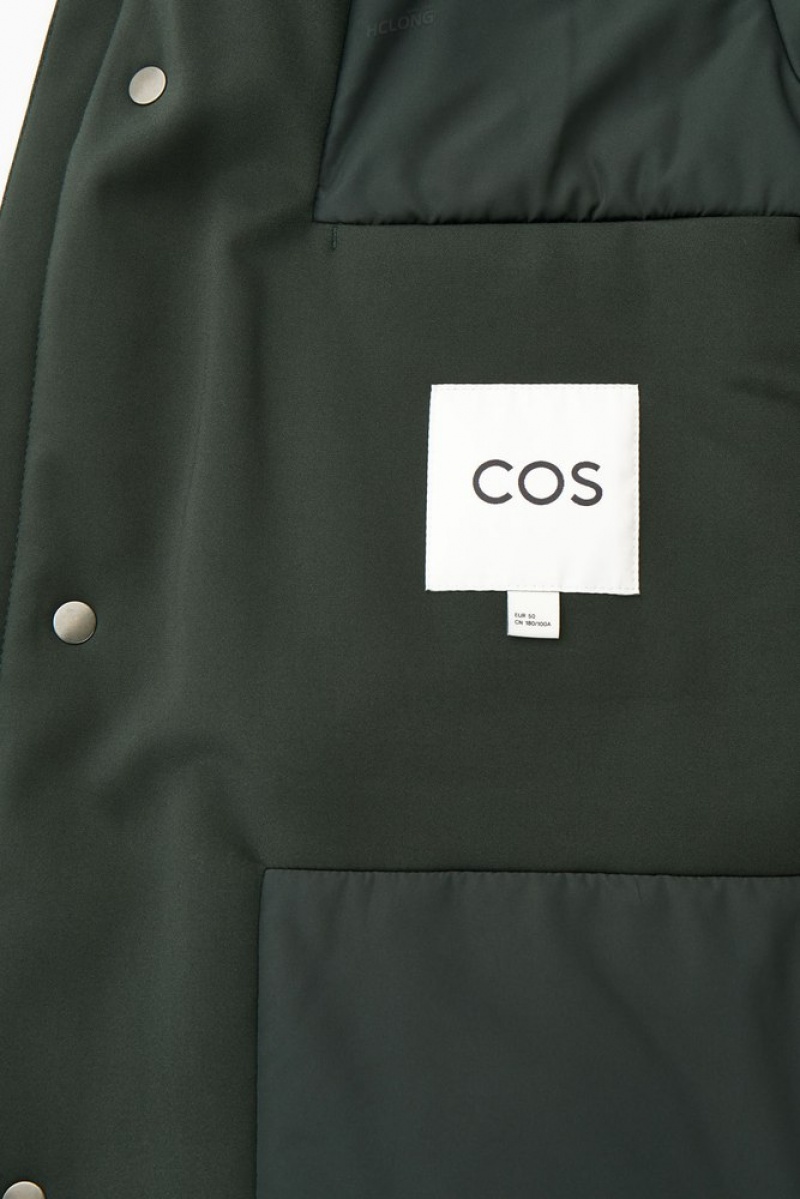 COS Encapuchonné Rembourré Parka Noir | 581639-KBG