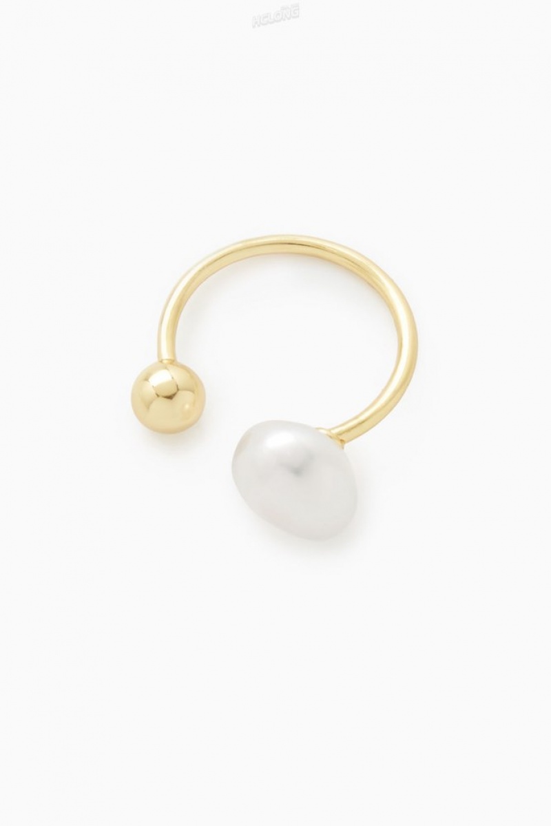 COS Gold Vermeil Freshwater Pearl Ring Doré | 749126-VWY