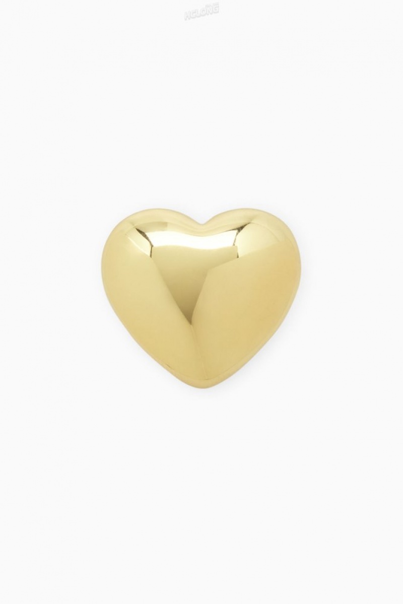 COS Heart Signet Ring Doré | 578240-XCI