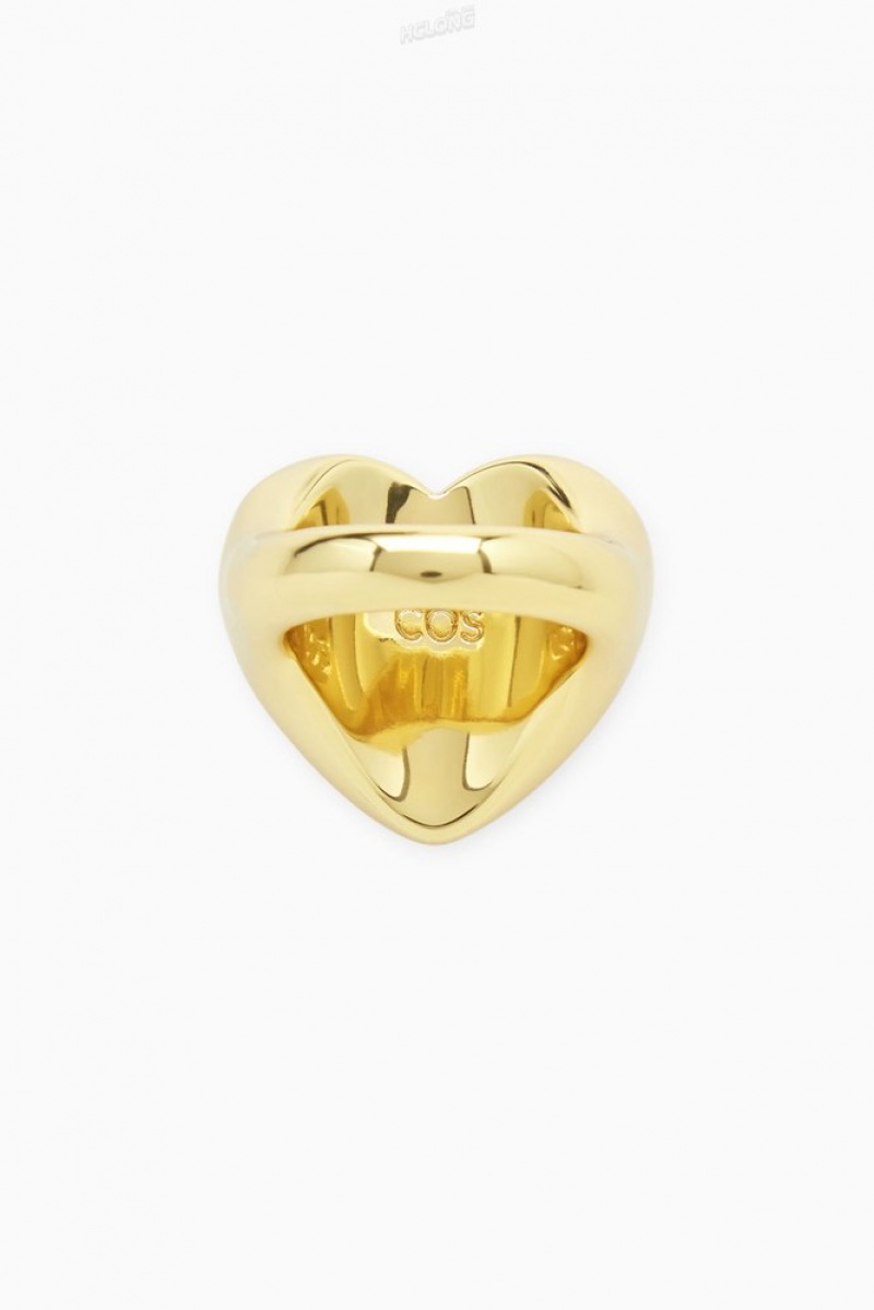 COS Heart Signet Ring Doré | 578240-XCI