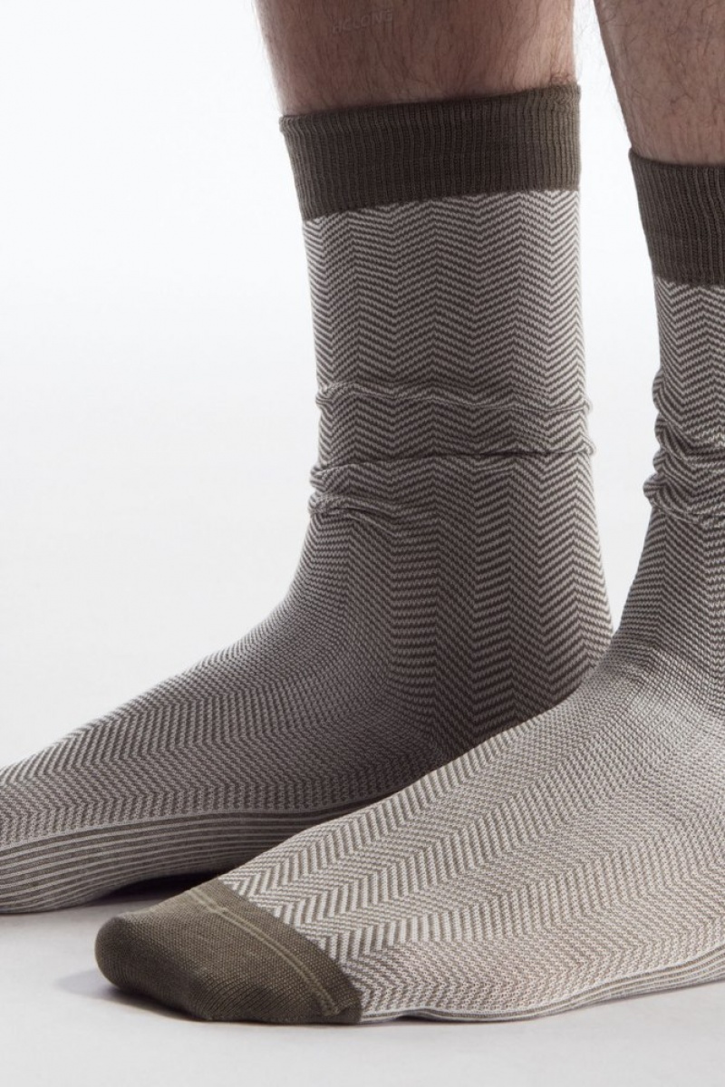 COS Herringbone Socks Noir | 739162-HMI