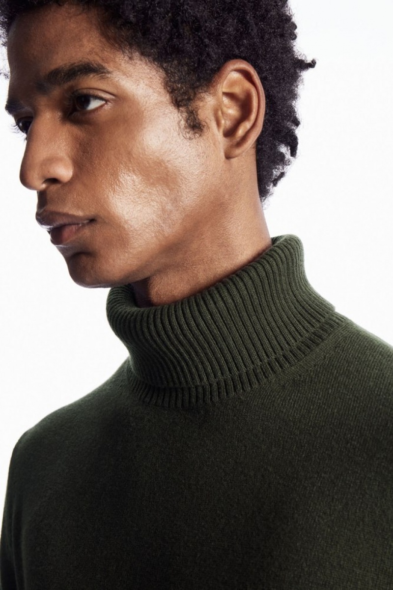 COS Laine-Cashmere Turtleneck Pull Noir | 028967-NST