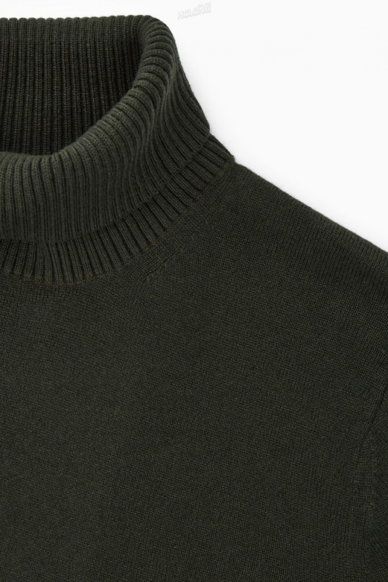 COS Laine-Cashmere Turtleneck Pull Noir | 028967-NST