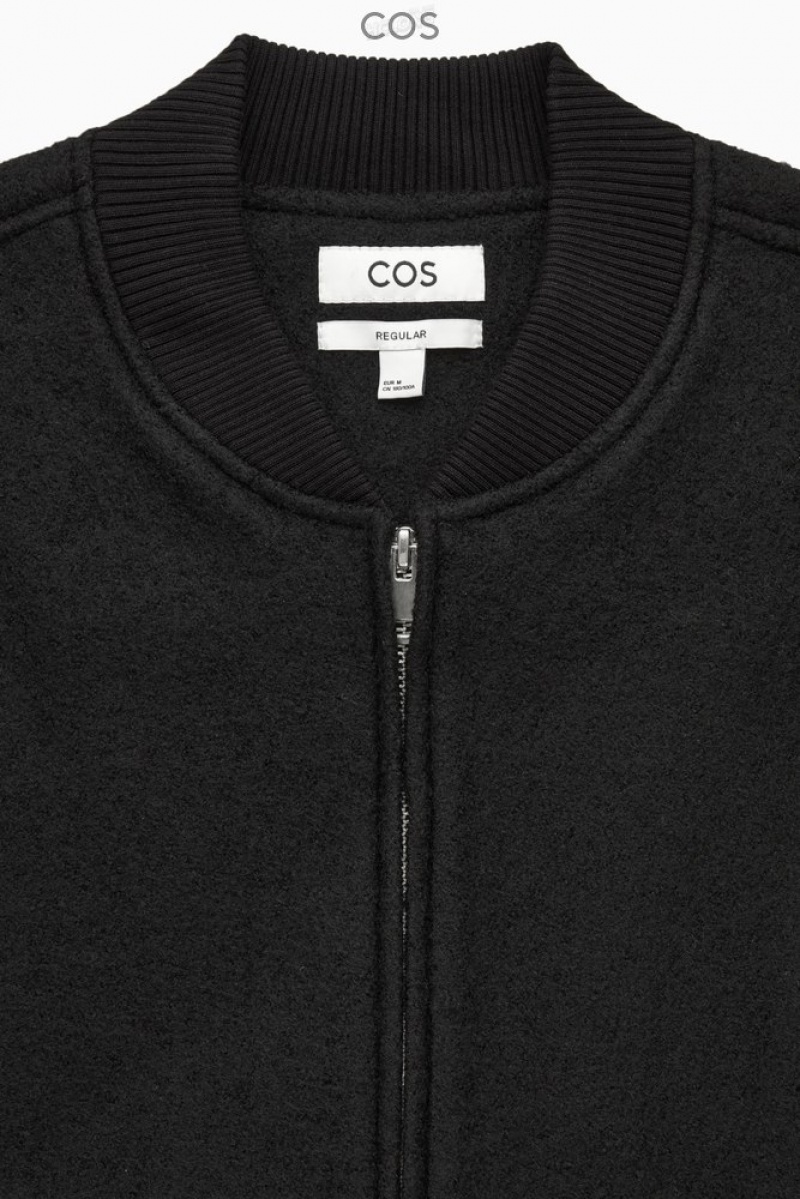 COS Laine Bomber Jacket Noir | 954102-UKR