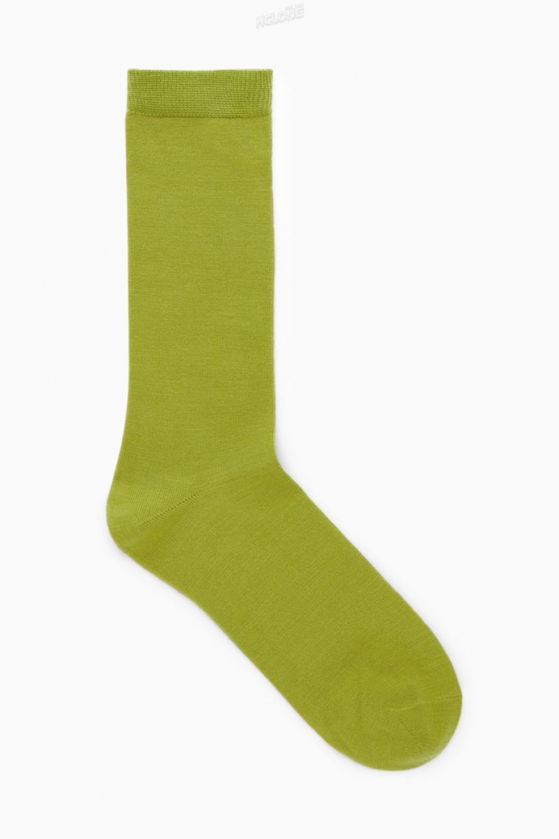 COS Laine Socks Vert | 069182-HXK