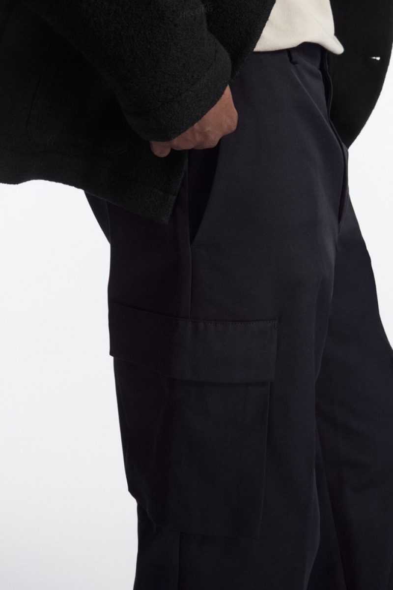 COS Larges-Leg Cargo Pants Noir | 126708-KYZ