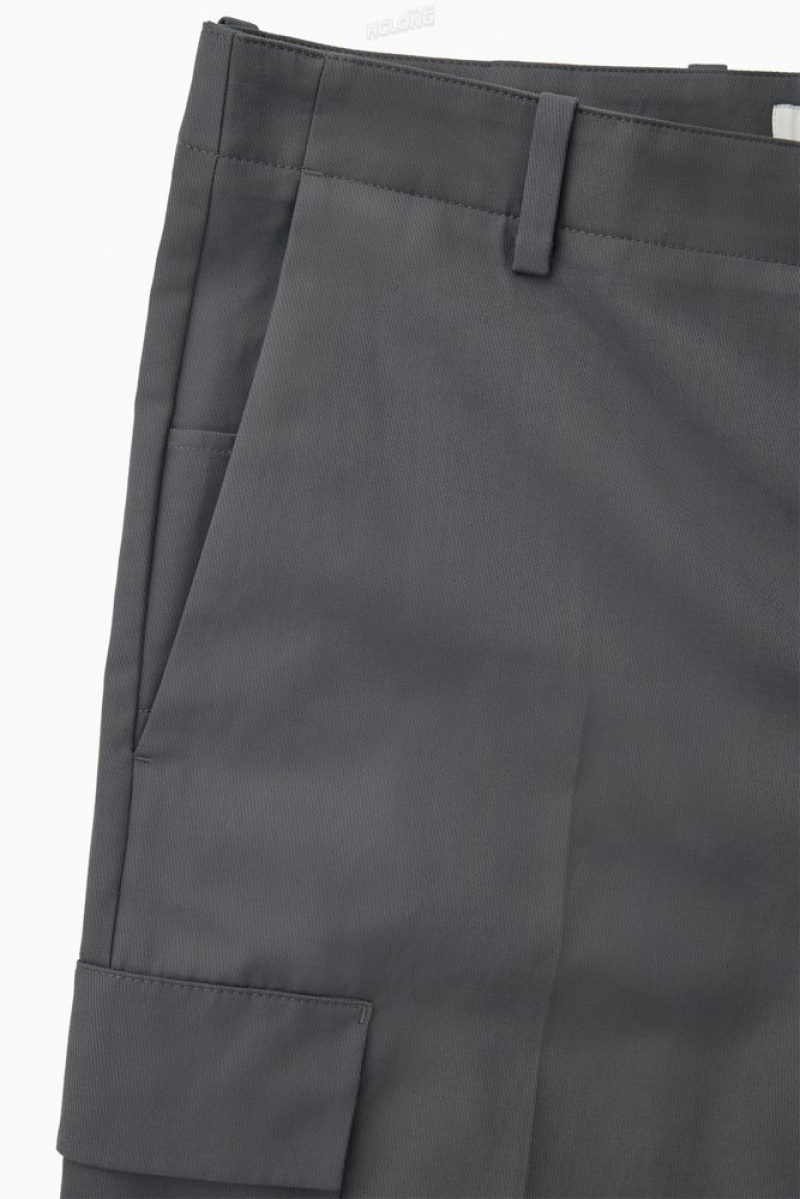 COS Larges-Leg Cargo Pants Noir | 296074-BKO