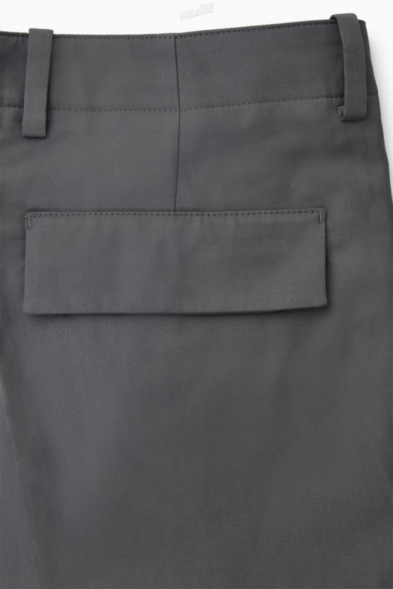 COS Larges-Leg Cargo Pants Noir | 296074-BKO