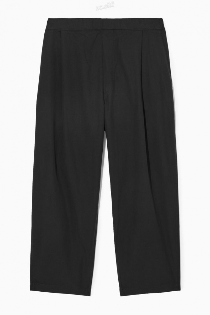 COS Larges-Leg Elasticated Pants Noir | 271346-PIB