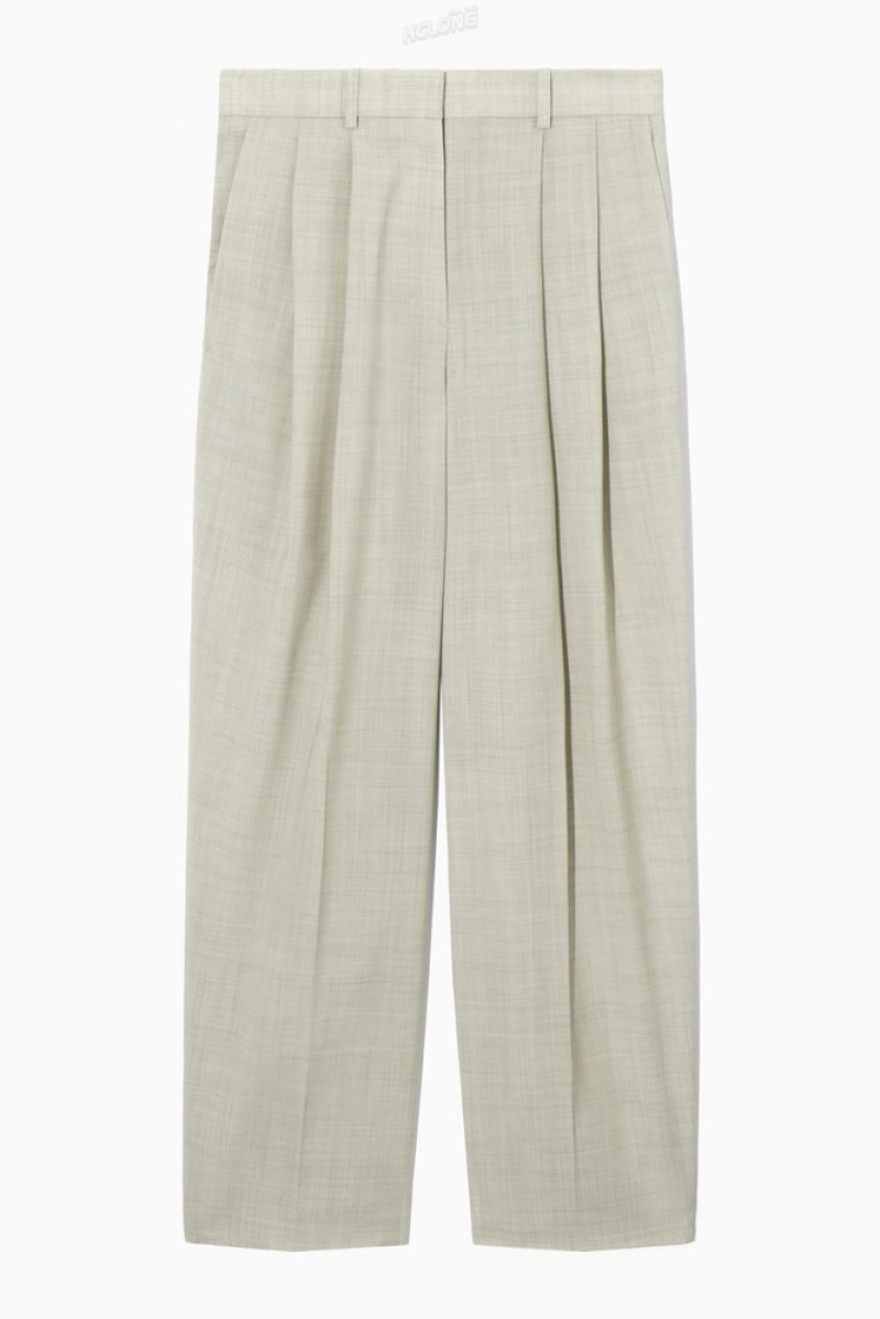 COS Larges-Leg Tailored Laine Trousers Rose | 062758-LNA