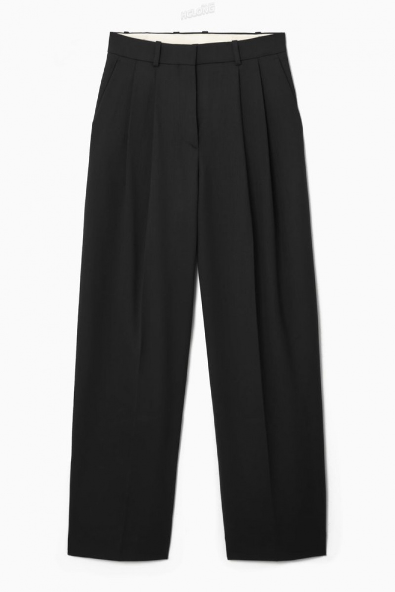 COS Larges-Leg Tailored Laine Trousers Rose | 216508-YXP