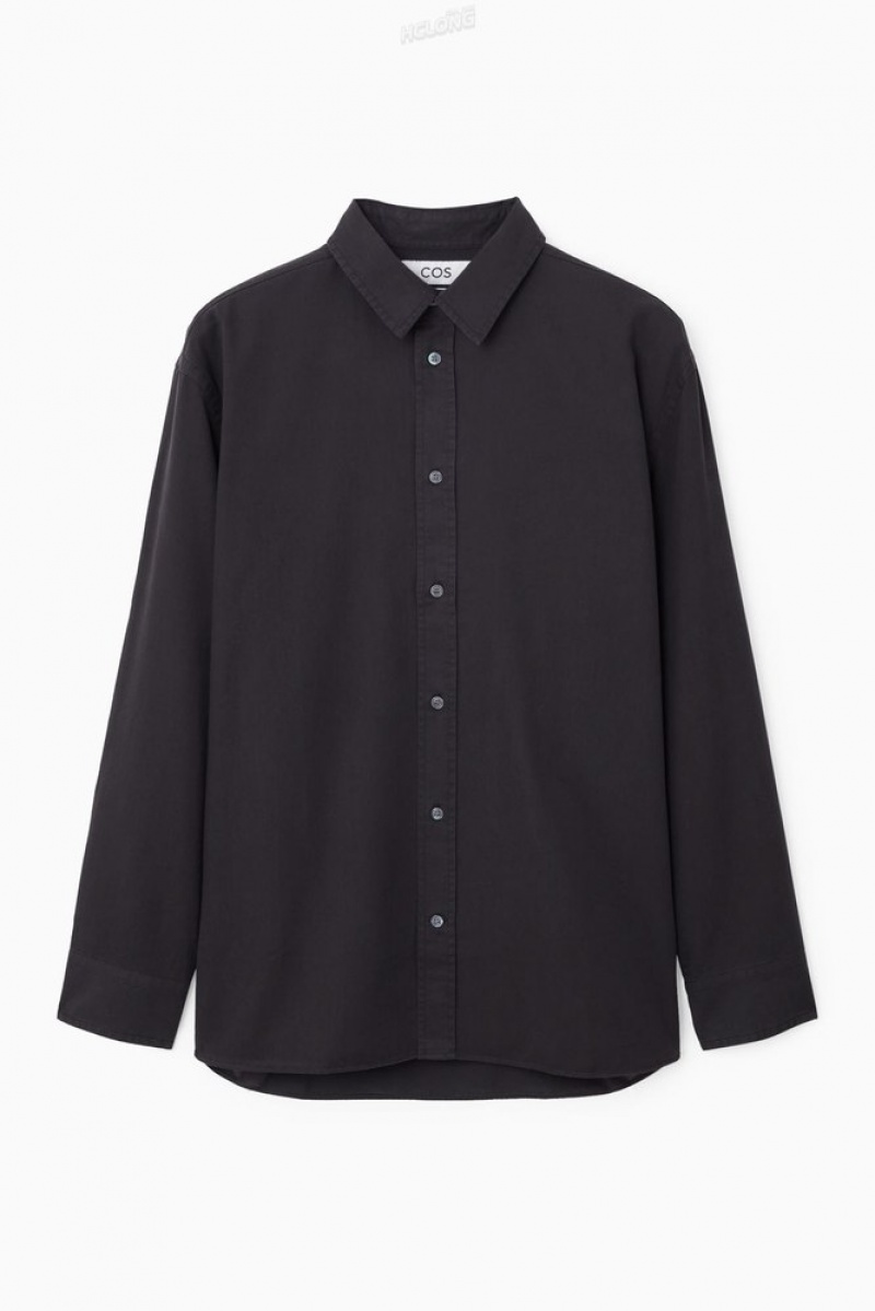 COS Legere Twill Shirt Vert Clair | 315406-RWC