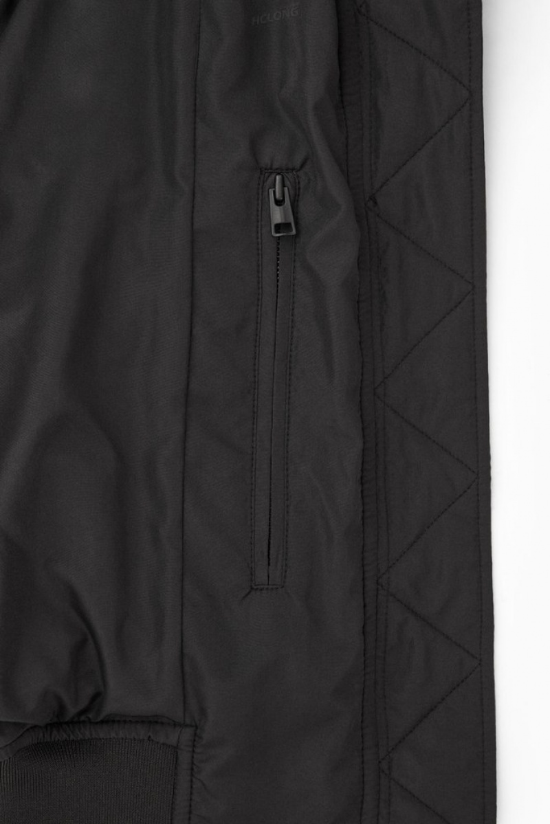 COS Matelassé Bomber Jacket Noir | 629437-CIM