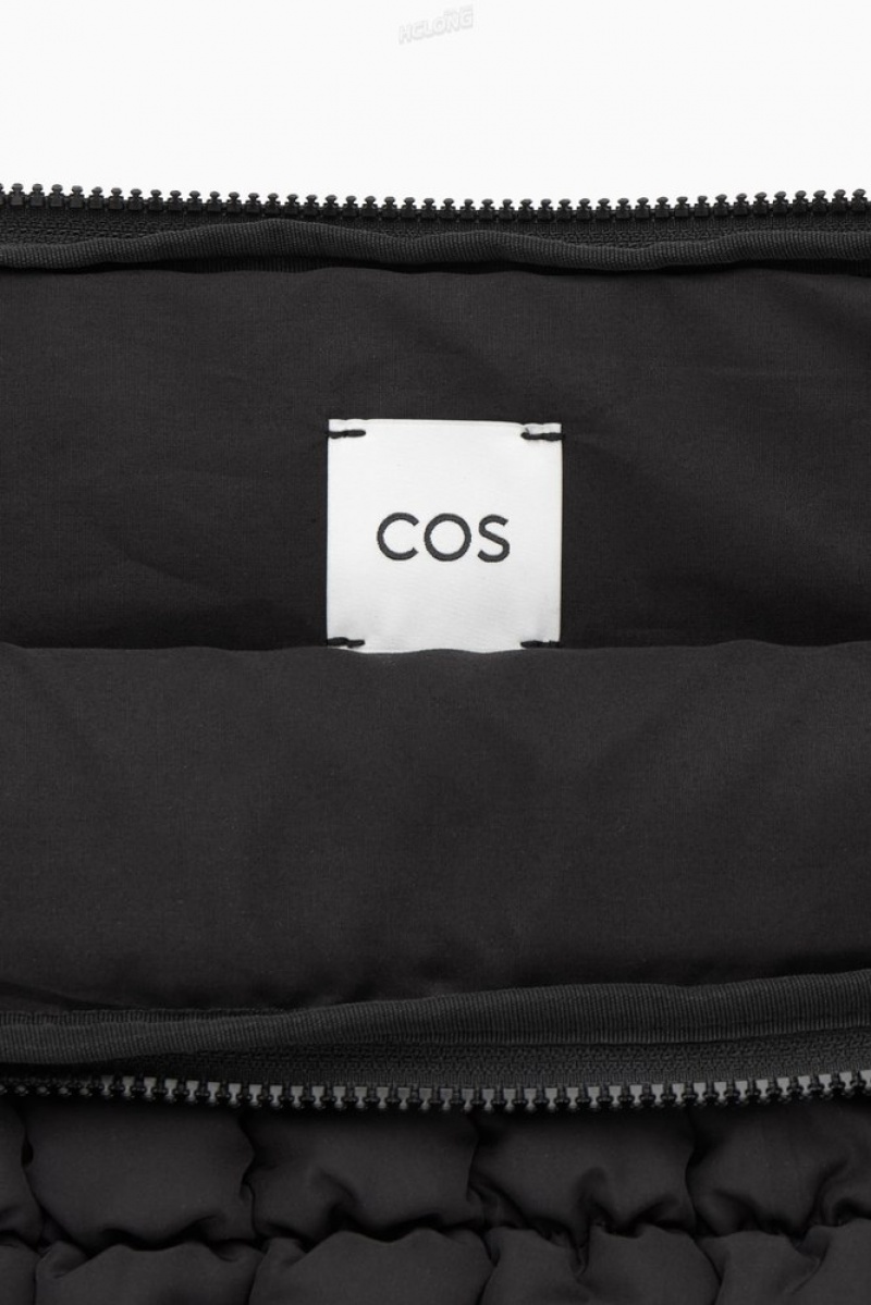 COS Matelassé Laptop Case Noir | 982354-GYH