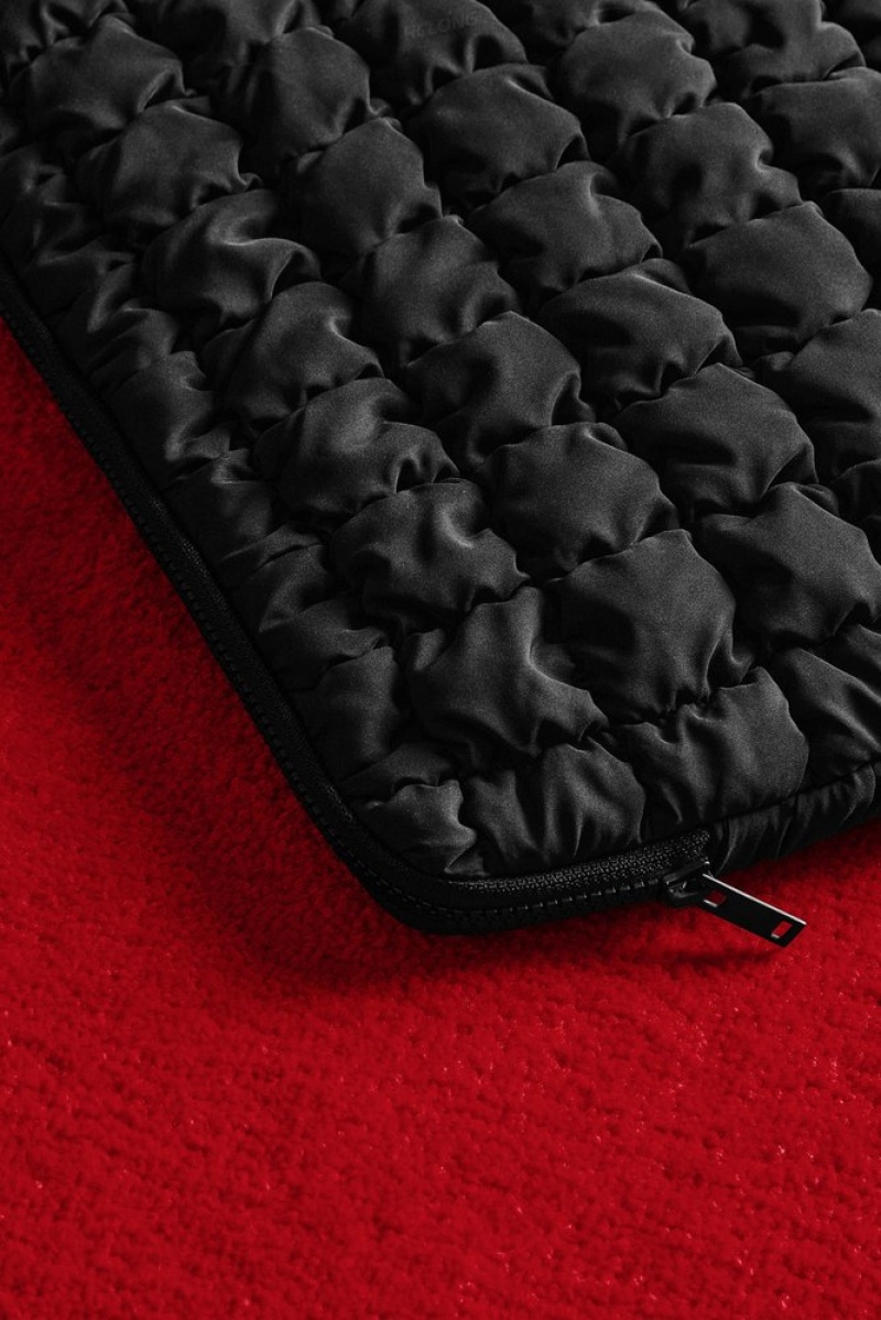 COS Matelassé Laptop Case Noir | 982354-GYH