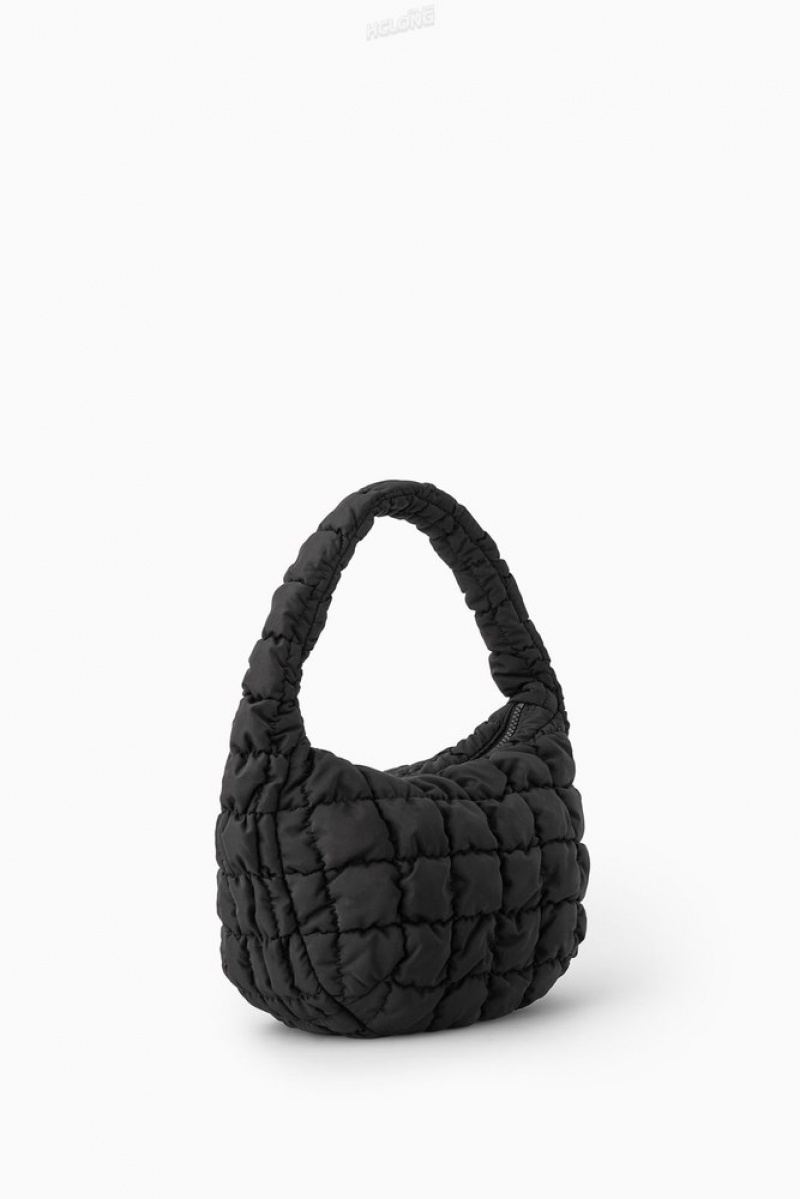 COS Matelassé Mini Bag Noir | 374182-QNK