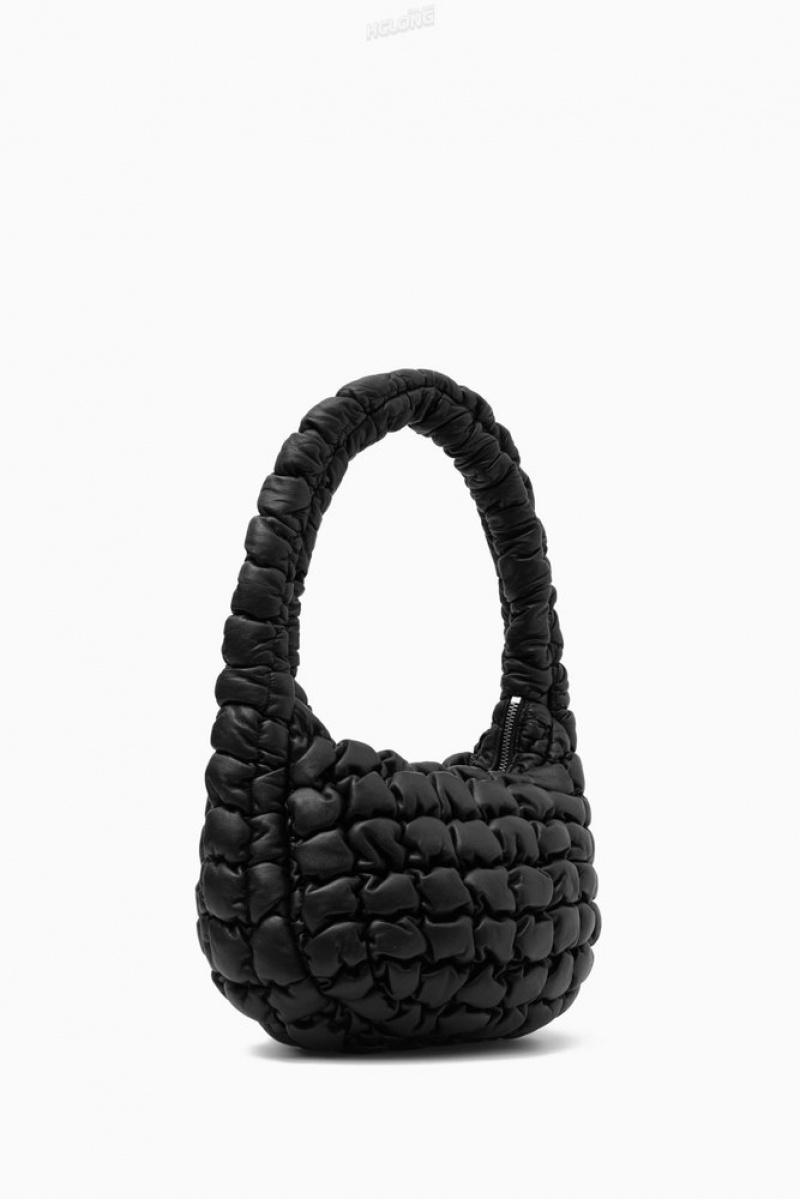 COS Matelassé Mini Bag - Cuir Noir | 492761-LCZ